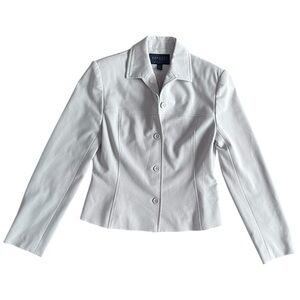 Express Women's Stretch Off White Blazer with Shoulder Pads